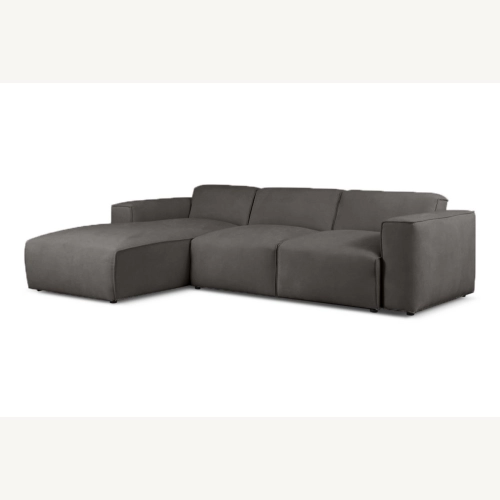 Hudson Nowoczesny narożnik wypoczynkowy z funkcją spania Tkanina Holms 18